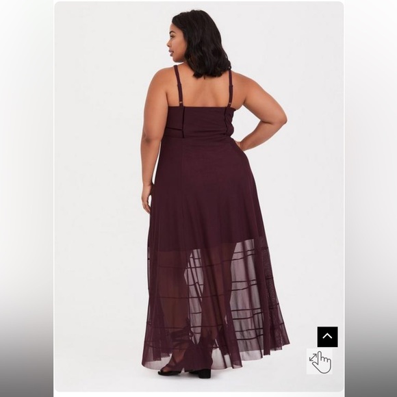 Torrid Maxi Mesh Bustier Dress size 3X - Picture 4 of 8